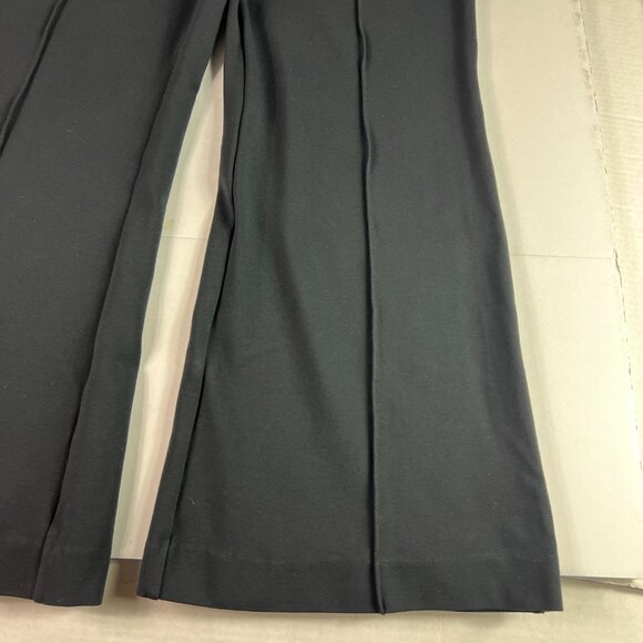 Spanx Super Smooth Pants Women's 34x26* Ponte Flare Crop Front Seam Black Tag 1X - Picture 5 of 16